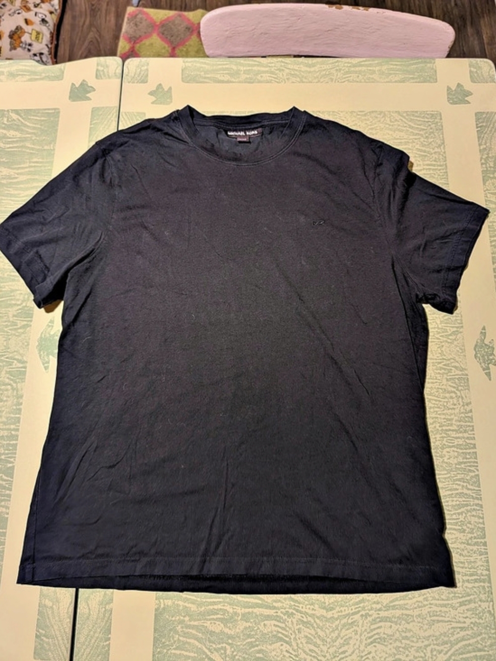 Michael Kors Short Sleeve Tee in Black Size XL